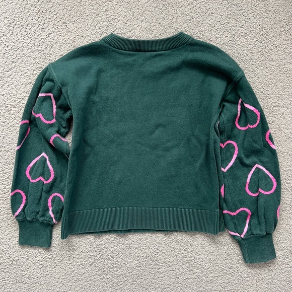 GAP Kids Girls Knit Sweater Hearts size 8 - Picture 5 of 5